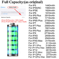 Wysokiej jakości 0 cykli baterii dla iPhone SE 2 4 4S 5 5S 5C 6 6S 7 8 Plus X XR XS 11 Pro Max 7P dla Apple iPhone7 iPhonese 6splus 3